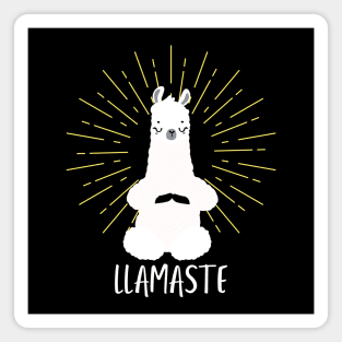 Llamaste. Funny Yoga Saying Phrase Workout Motivation Magnet